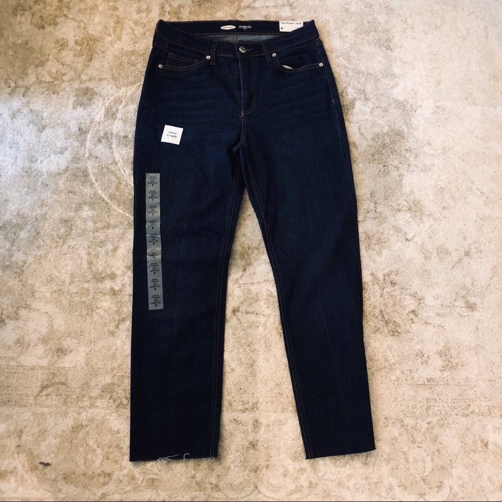 Old Navy High Waisted Straight Ankle Jeans